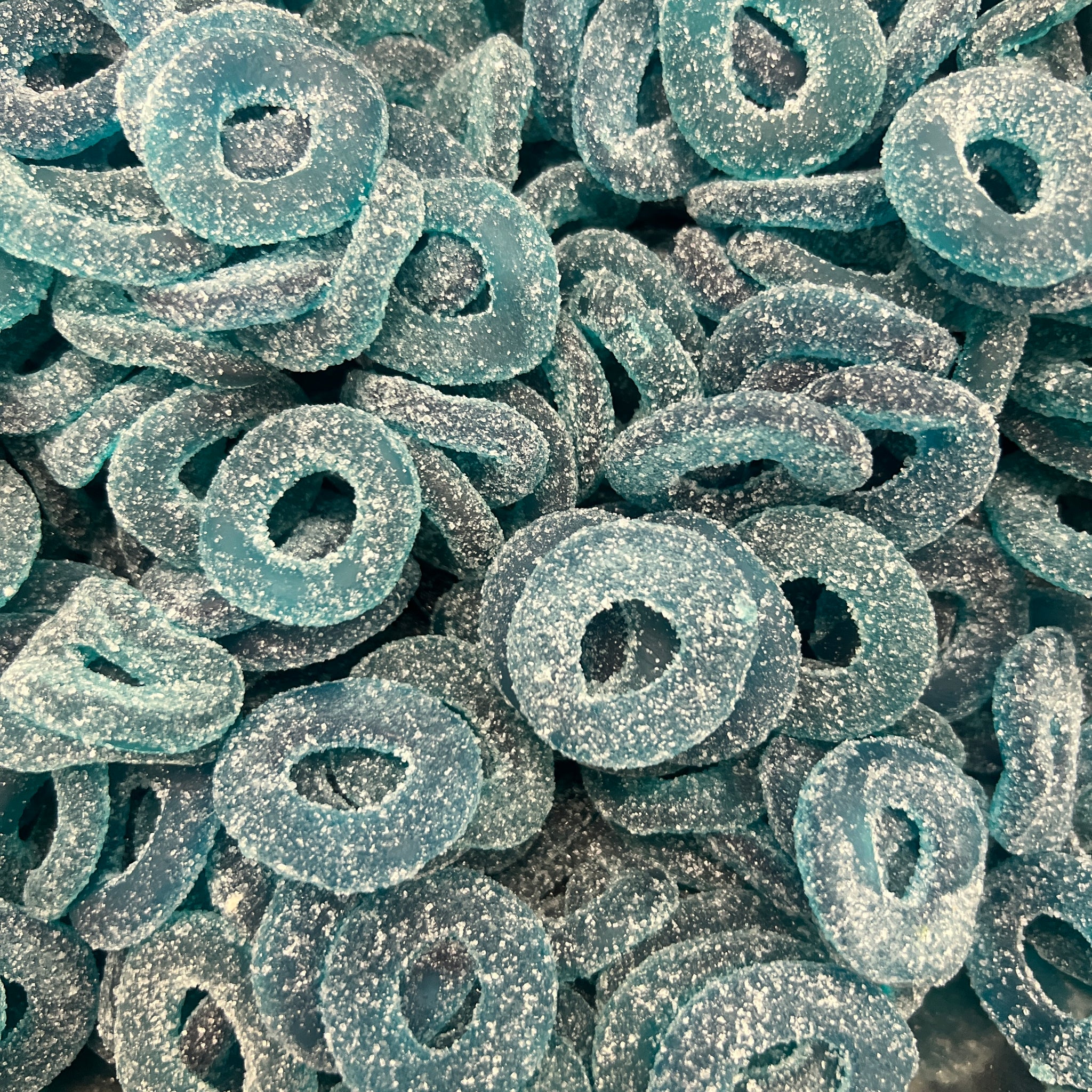 Sour Blue Raspberry Rings – Candy Delights NZ