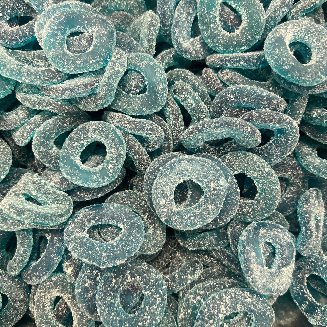 Sour Blue Raspberry Rings